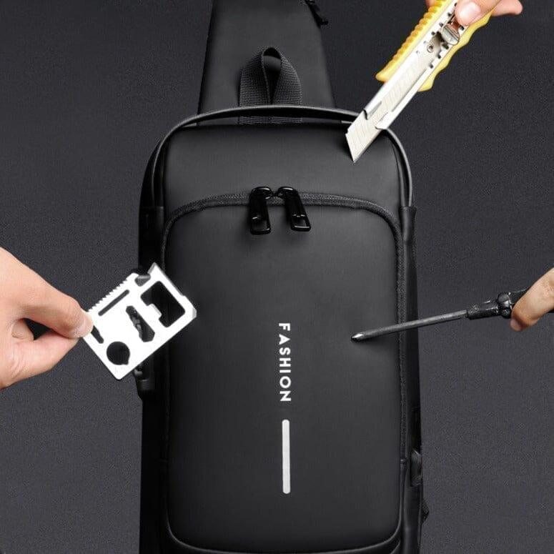 Bolsa Slim Bag™ - Mochila Anti-Furto com Senha USB - Tribo Tech